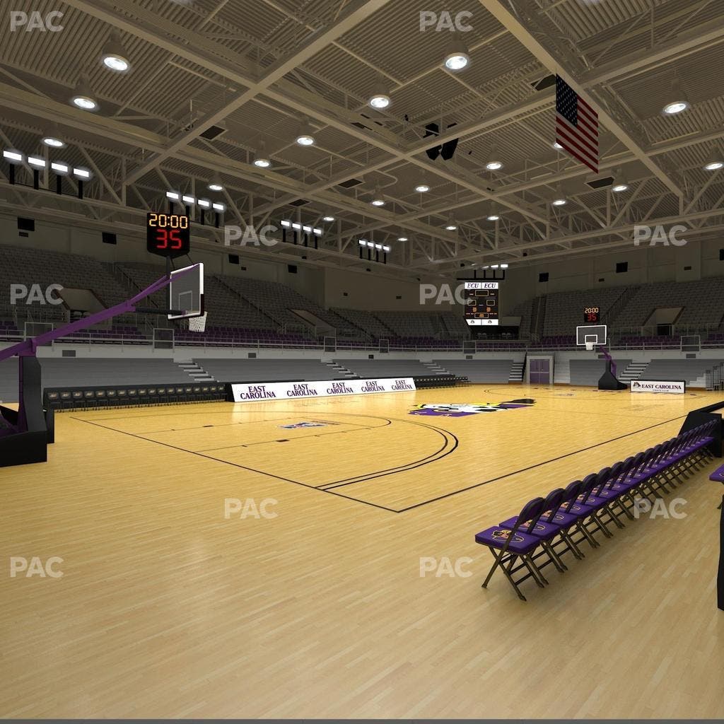 Williams Arena at Minges Coliseum - Section 101 Seat View