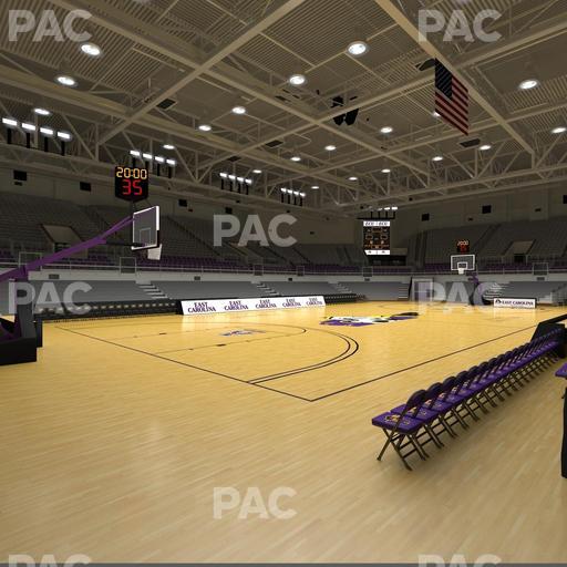 Williams Arena at Minges Coliseum - Section 101 Seat View