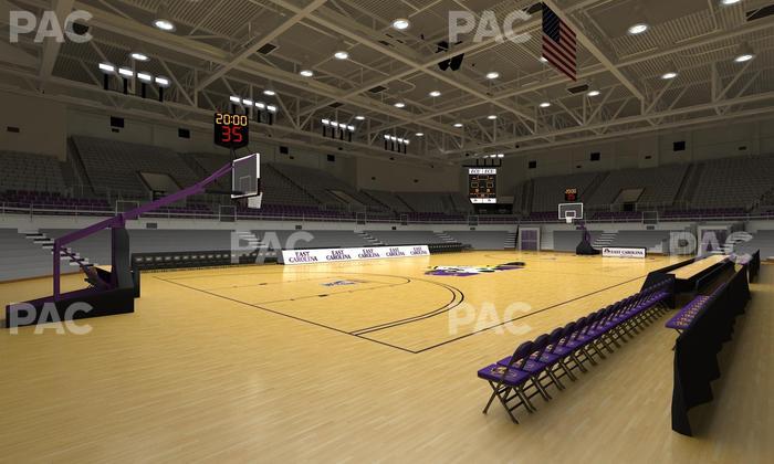 Williams Arena at Minges Coliseum - Section 101 Seat View