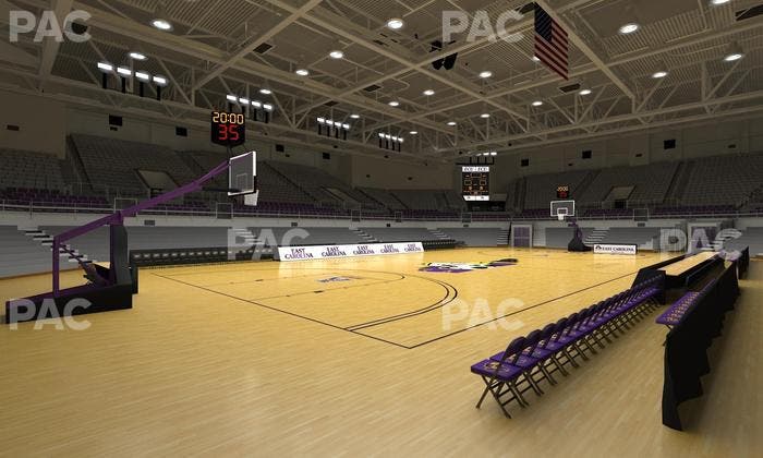 Williams Arena at Minges Coliseum - Section 101 Seat View