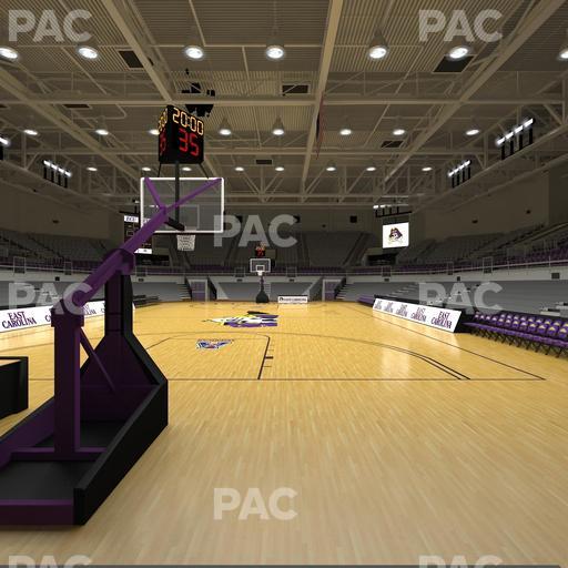 Williams Arena at Minges Coliseum - Section 102 Seat View