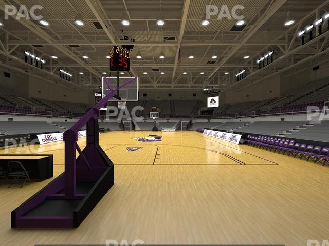Williams Arena at Minges Coliseum - Section 102 Seat View