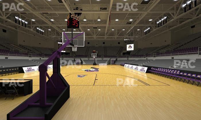 Williams Arena at Minges Coliseum - Section 102 Seat View