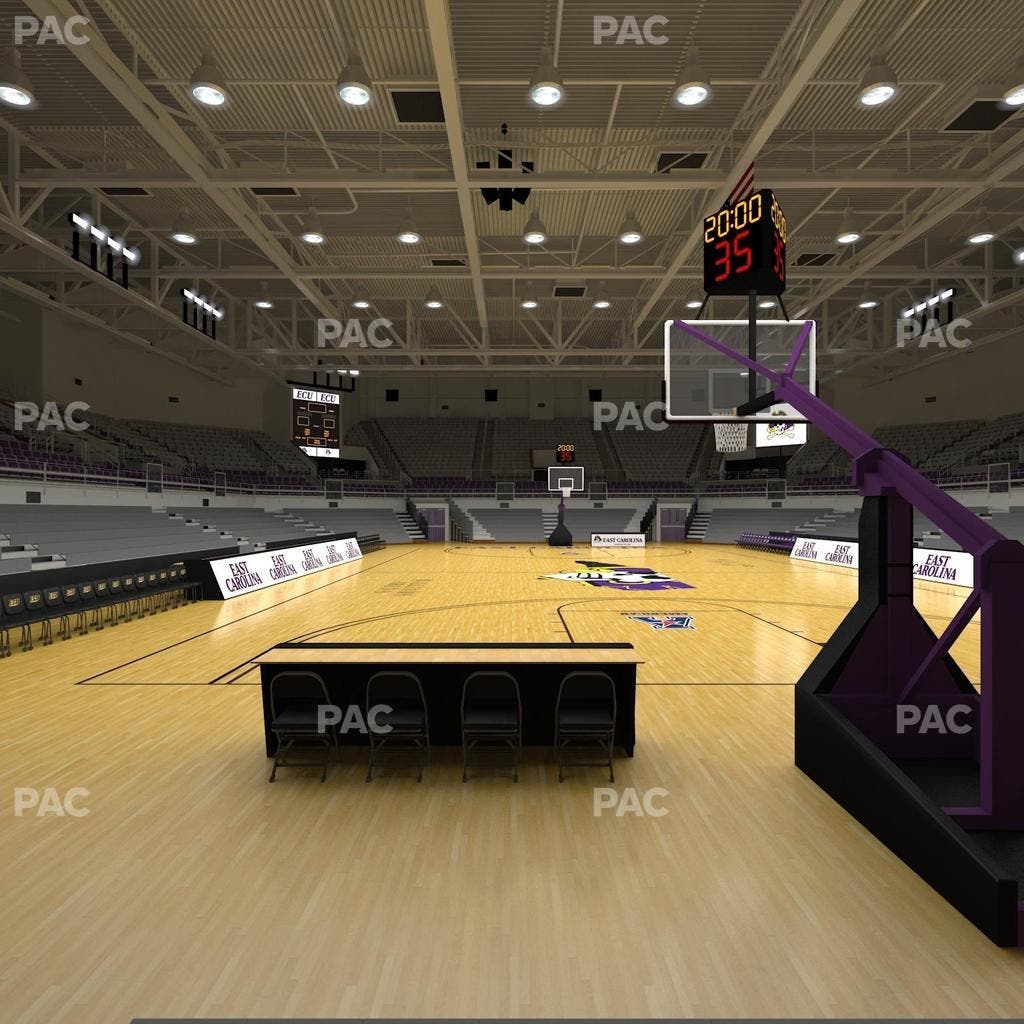 Williams Arena at Minges Coliseum - Section 103 Seat View