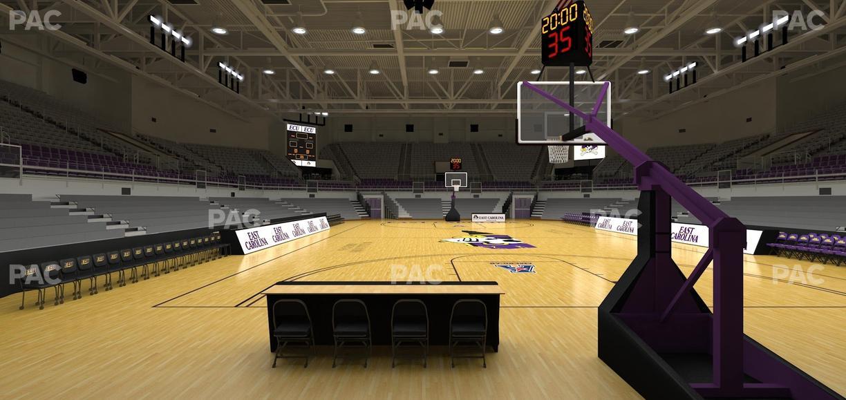 Williams Arena at Minges Coliseum - Section 103 Seat View