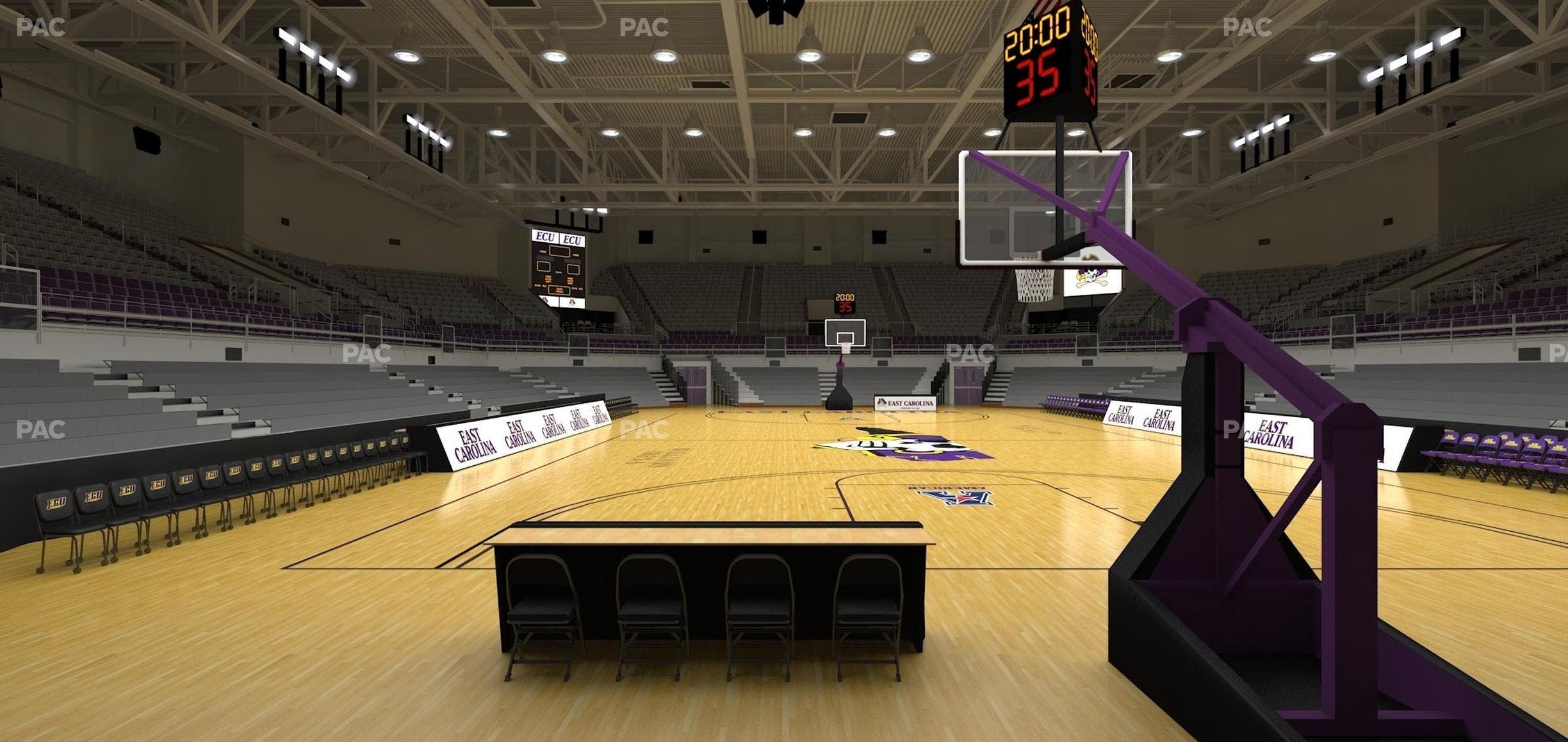 Williams Arena at Minges Coliseum - Section 103 Seat View