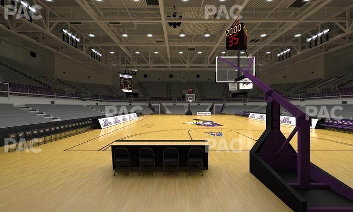 Williams Arena at Minges Coliseum - Section 103 Seat View