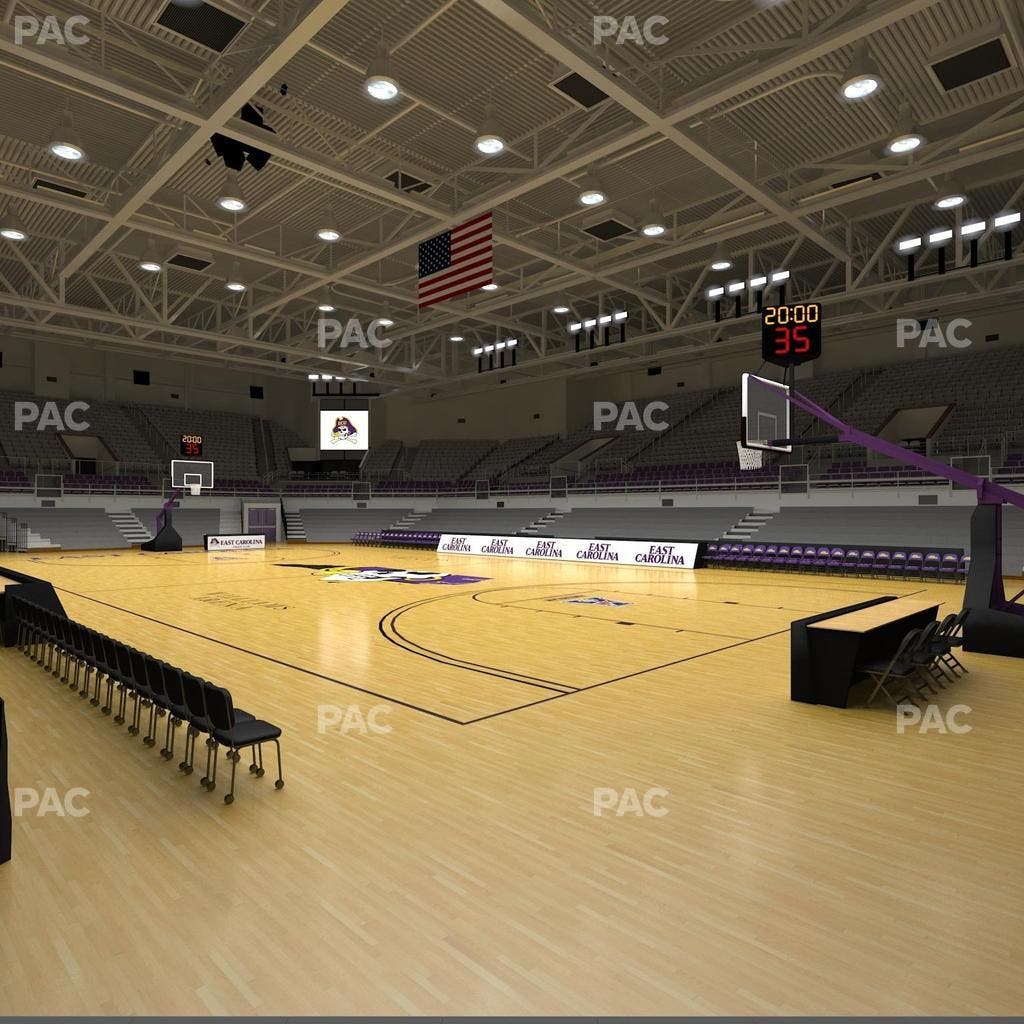 Williams Arena at Minges Coliseum - Section 104 Seat View