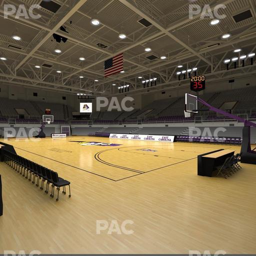 Williams Arena at Minges Coliseum - Section 104 Seat View