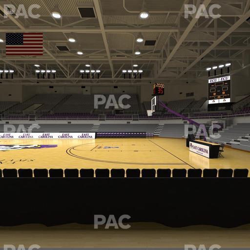 Williams Arena at Minges Coliseum - Section 105 Seat View