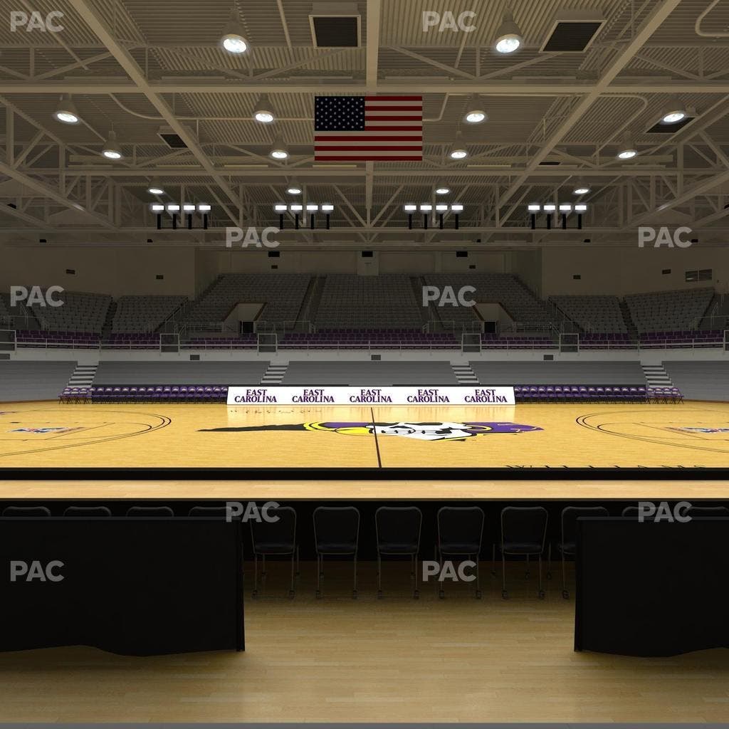 Williams Arena at Minges Coliseum - Section 106 Seat View