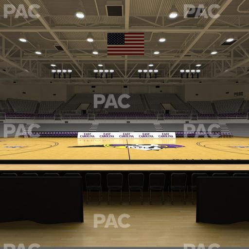 Williams Arena at Minges Coliseum - Section 106 Seat View