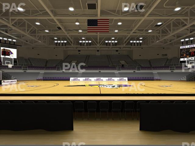 Williams Arena at Minges Coliseum - Section 106 Seat View