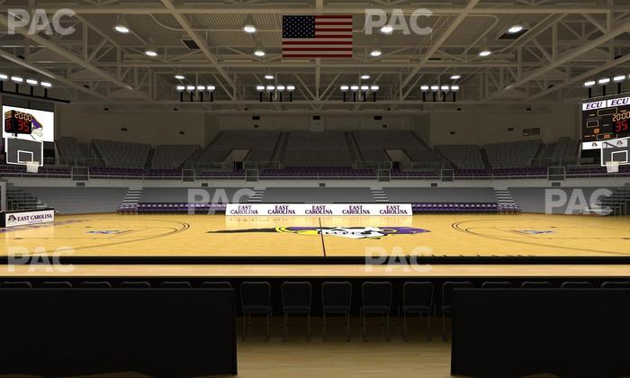 Williams Arena at Minges Coliseum - Section 106 Seat View