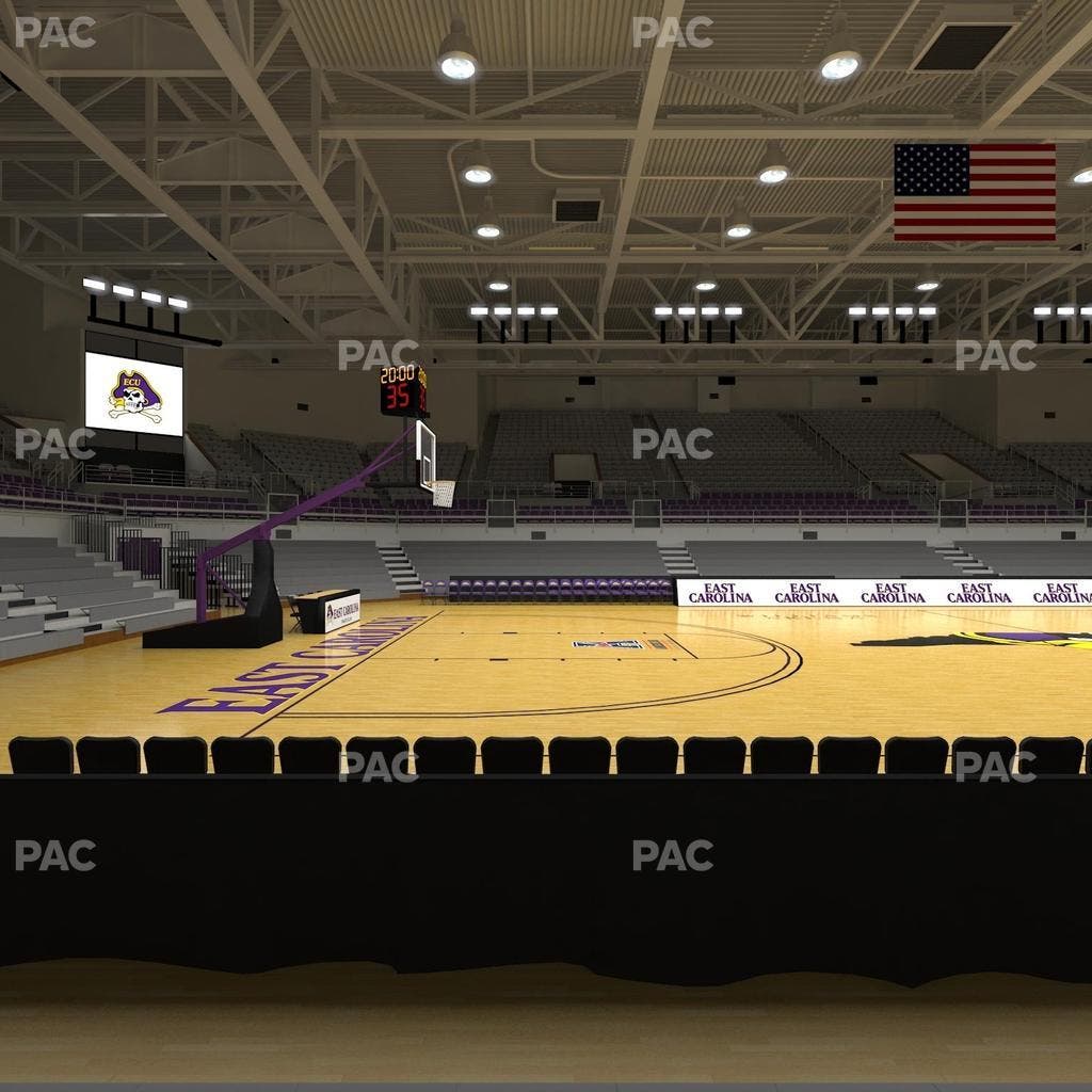Williams Arena at Minges Coliseum - Section 107 Seat View