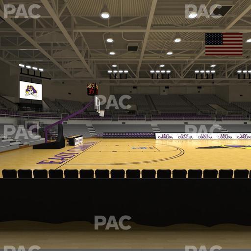 Williams Arena at Minges Coliseum - Section 107 Seat View