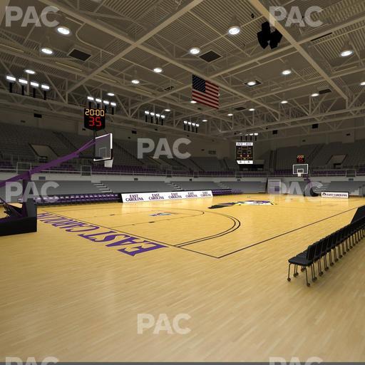 Williams Arena at Minges Coliseum - Section 108 Seat View