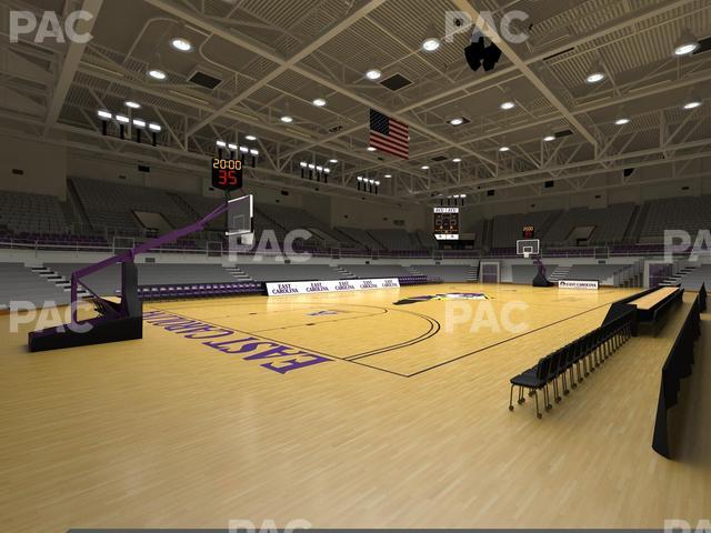 Williams Arena at Minges Coliseum - Section 108 Seat View