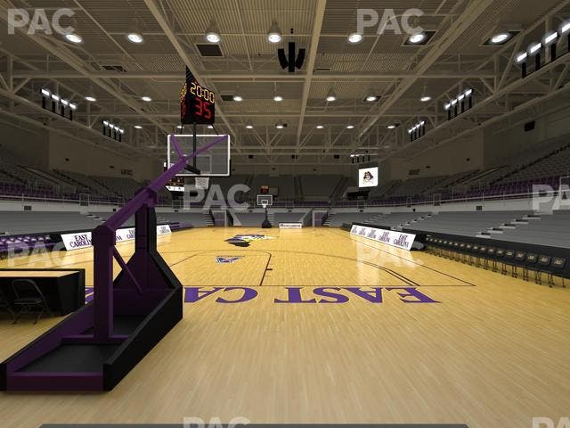 Williams Arena at Minges Coliseum - Section 109 Seat View