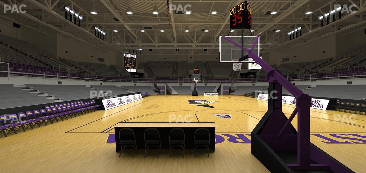 Williams Arena at Minges Coliseum - Section 110 Seat View