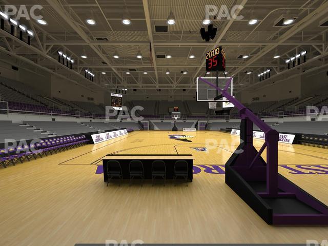 Williams Arena at Minges Coliseum - Section 110 Seat View