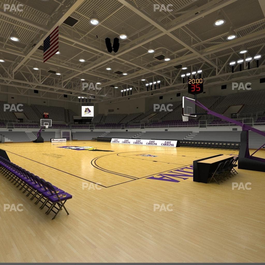 Williams Arena at Minges Coliseum - Section 111 Seat View