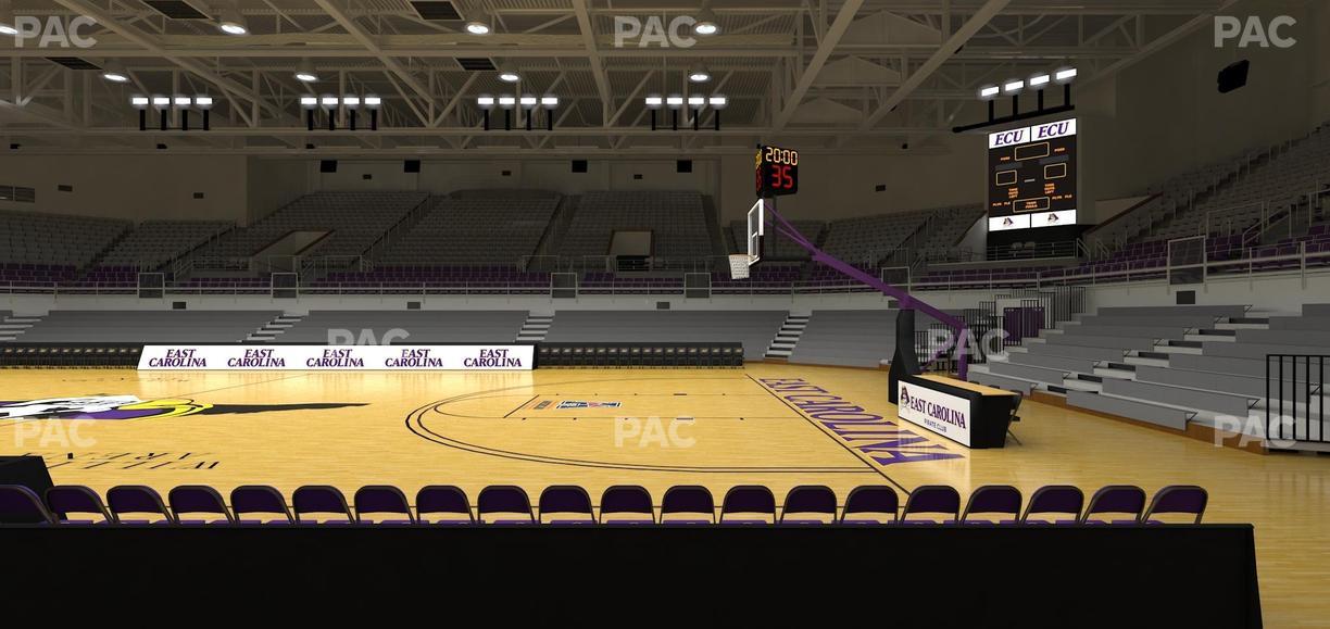 Williams Arena at Minges Coliseum - Section 112 Seat View