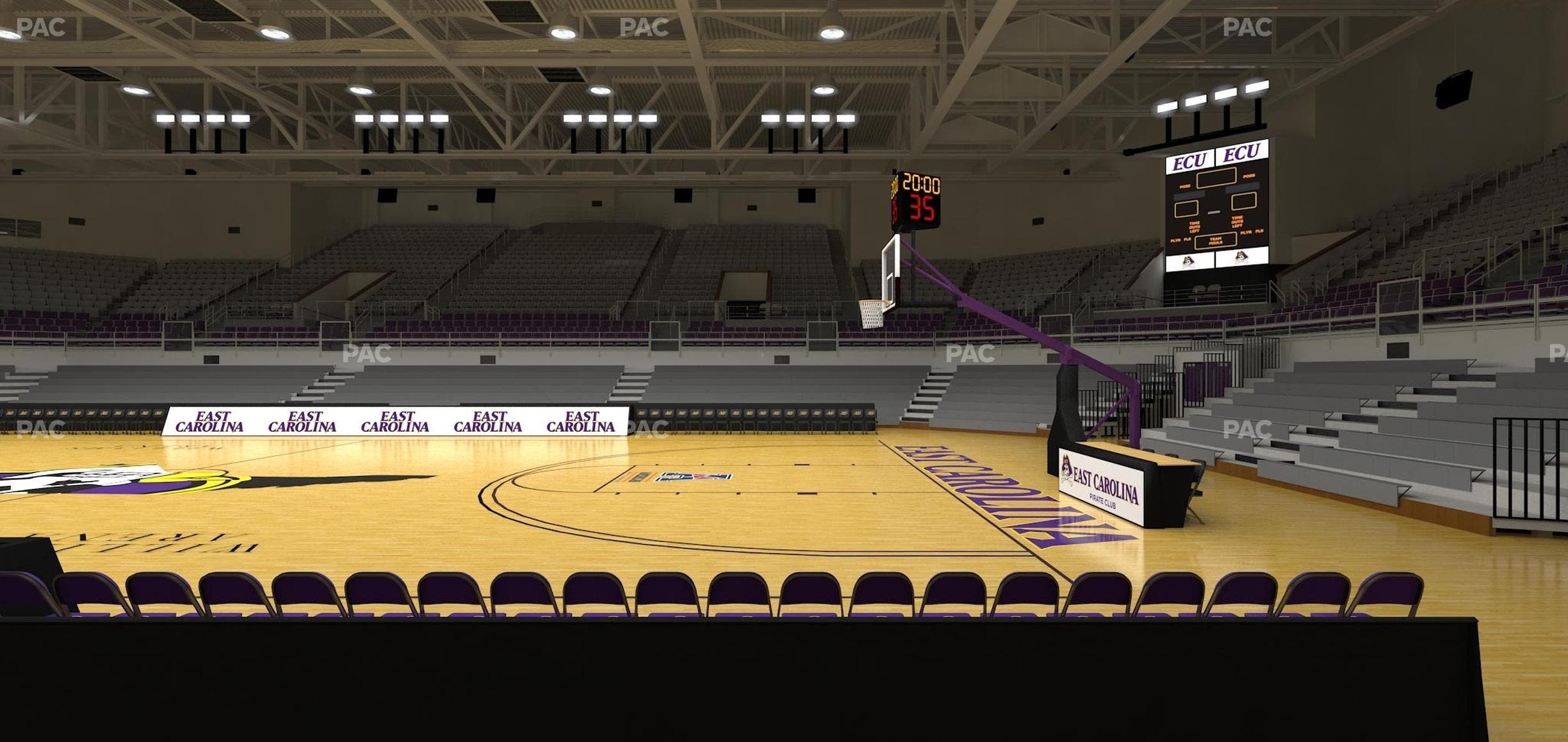 Williams Arena at Minges Coliseum - Section 112 Seat View