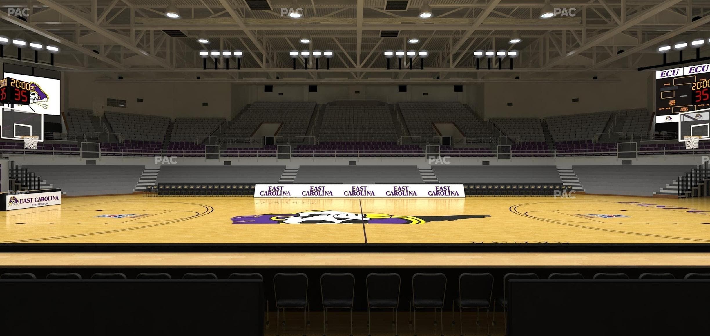Williams Arena at Minges Coliseum - Section 113 Seat View