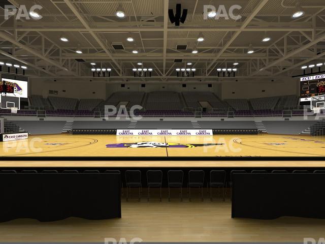 Williams Arena at Minges Coliseum - Section 113 Seat View