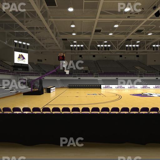 Williams Arena at Minges Coliseum - Section 114 Seat View