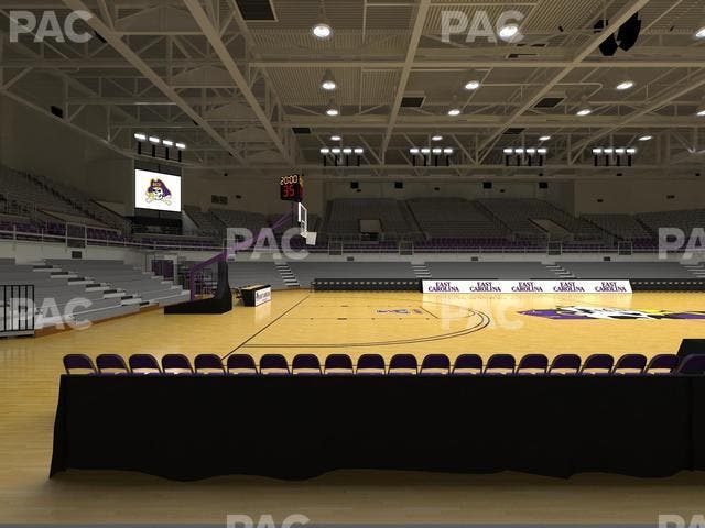 Williams Arena at Minges Coliseum - Section 114 Seat View
