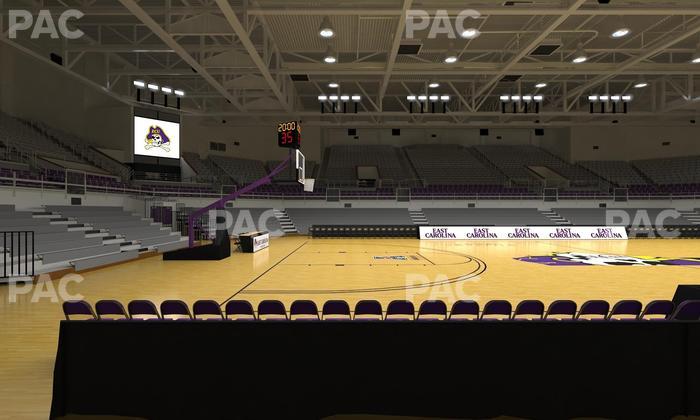 Williams Arena at Minges Coliseum - Section 114 Seat View