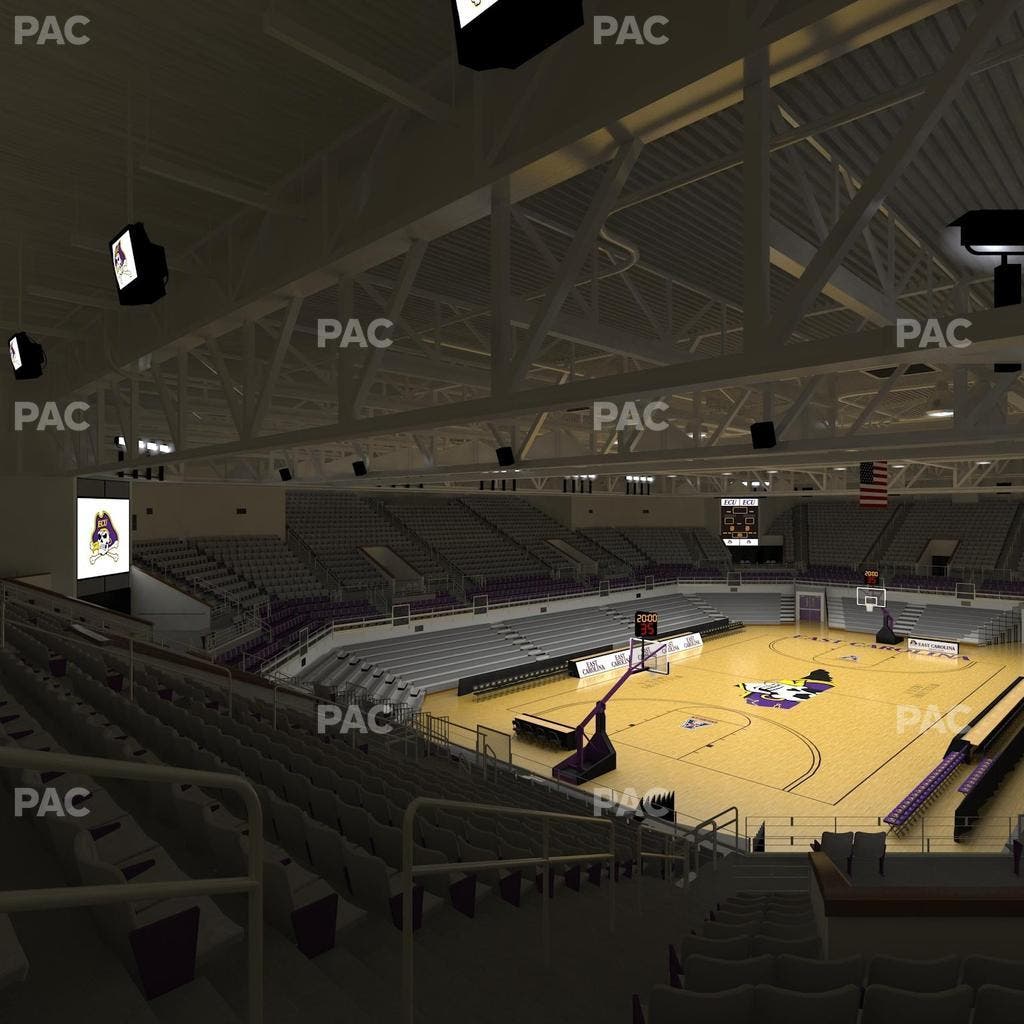 Williams Arena at Minges Coliseum - Section 201 Seat View