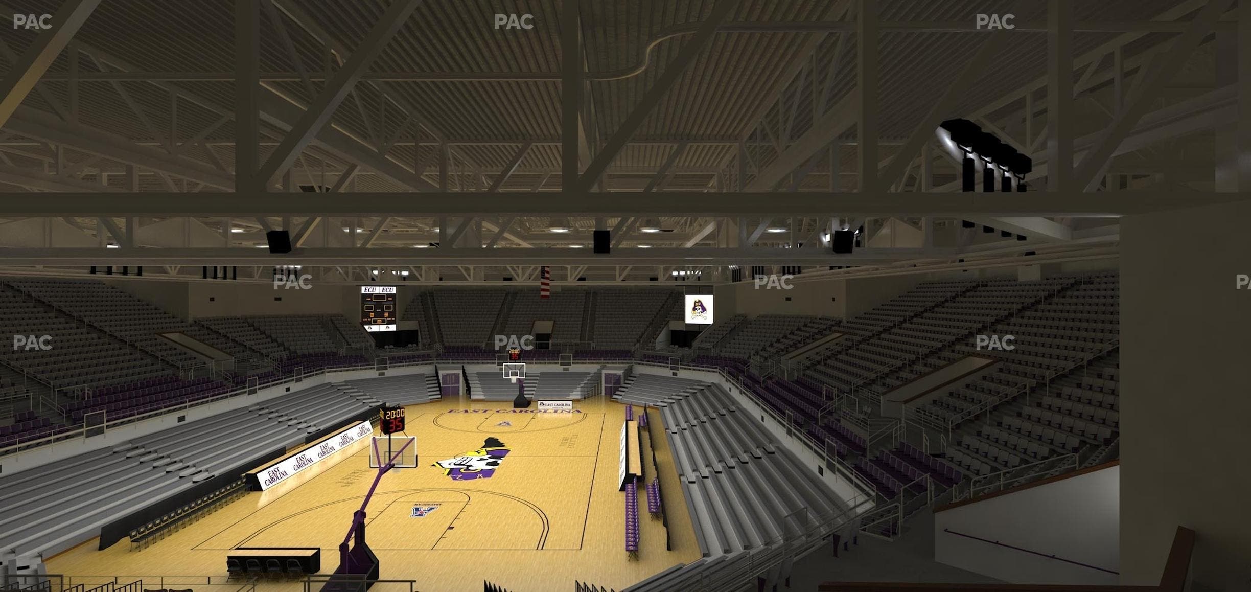 Williams Arena at Minges Coliseum - Section 202 Seat View