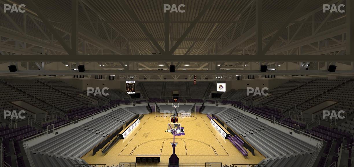 Williams Arena at Minges Coliseum - Section 203 Seat View