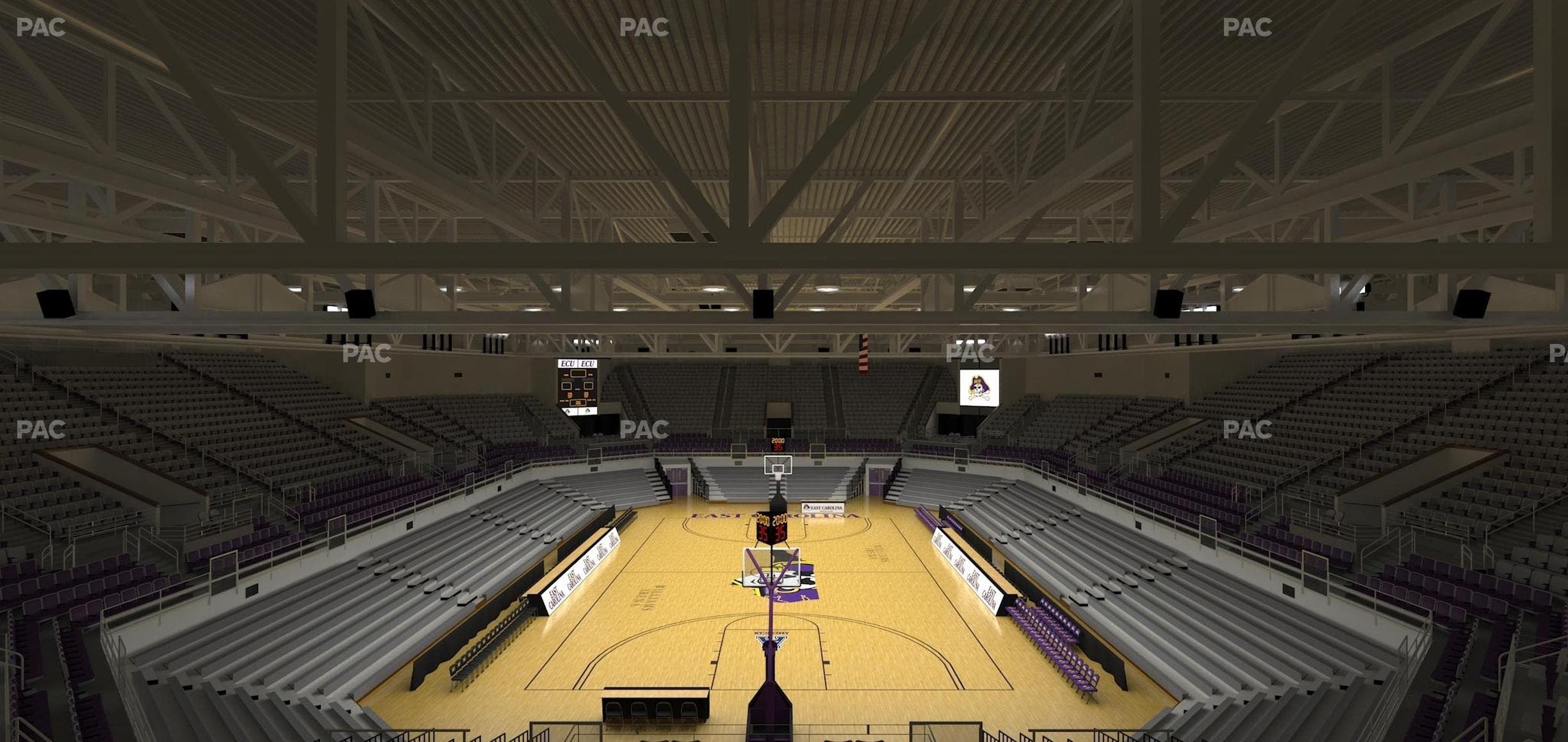 Williams Arena at Minges Coliseum - Section 203 Seat View