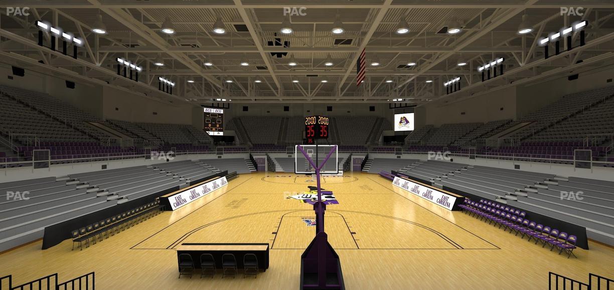 Williams Arena at Minges Coliseum - Section 203 Seat View
