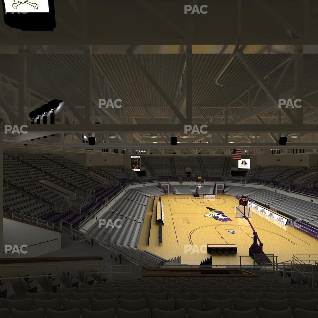 Williams Arena at Minges Coliseum - Section 204 Seat View
