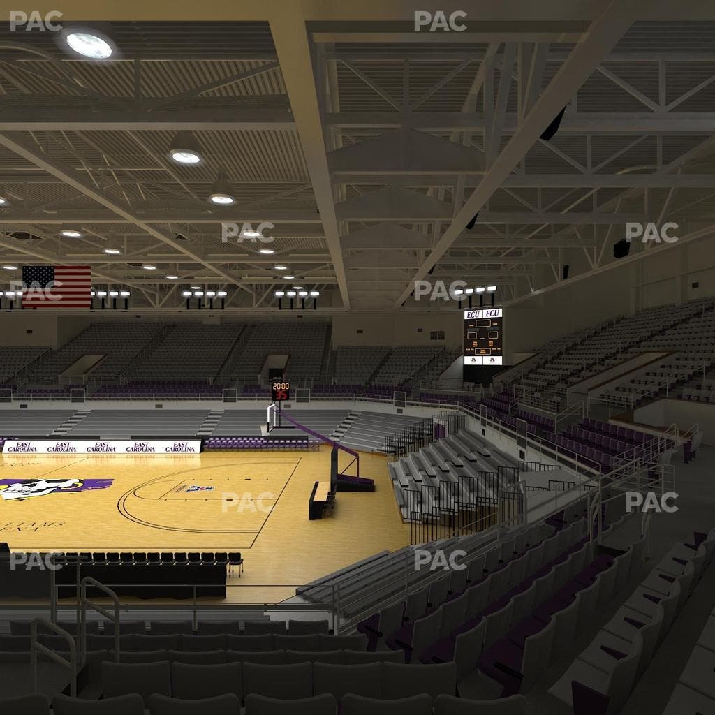 Williams Arena at Minges Coliseum - Section 205 Seat View
