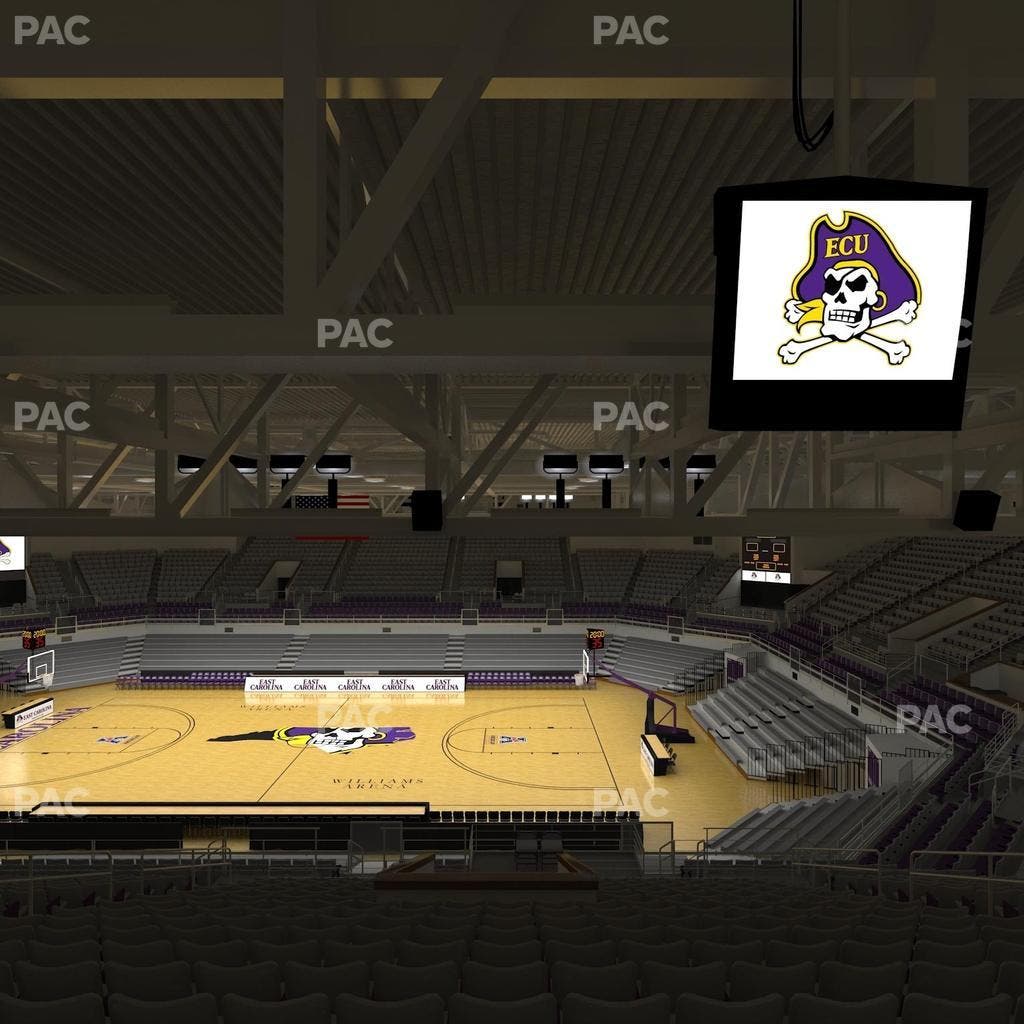 Williams Arena at Minges Coliseum - Section 206 Seat View