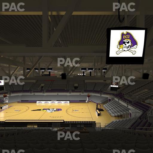 Williams Arena at Minges Coliseum - Section 206 Seat View
