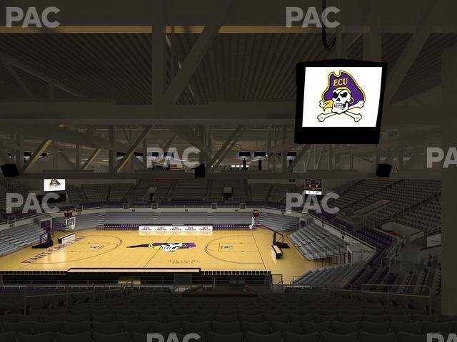 Williams Arena at Minges Coliseum - Section 206 Seat View