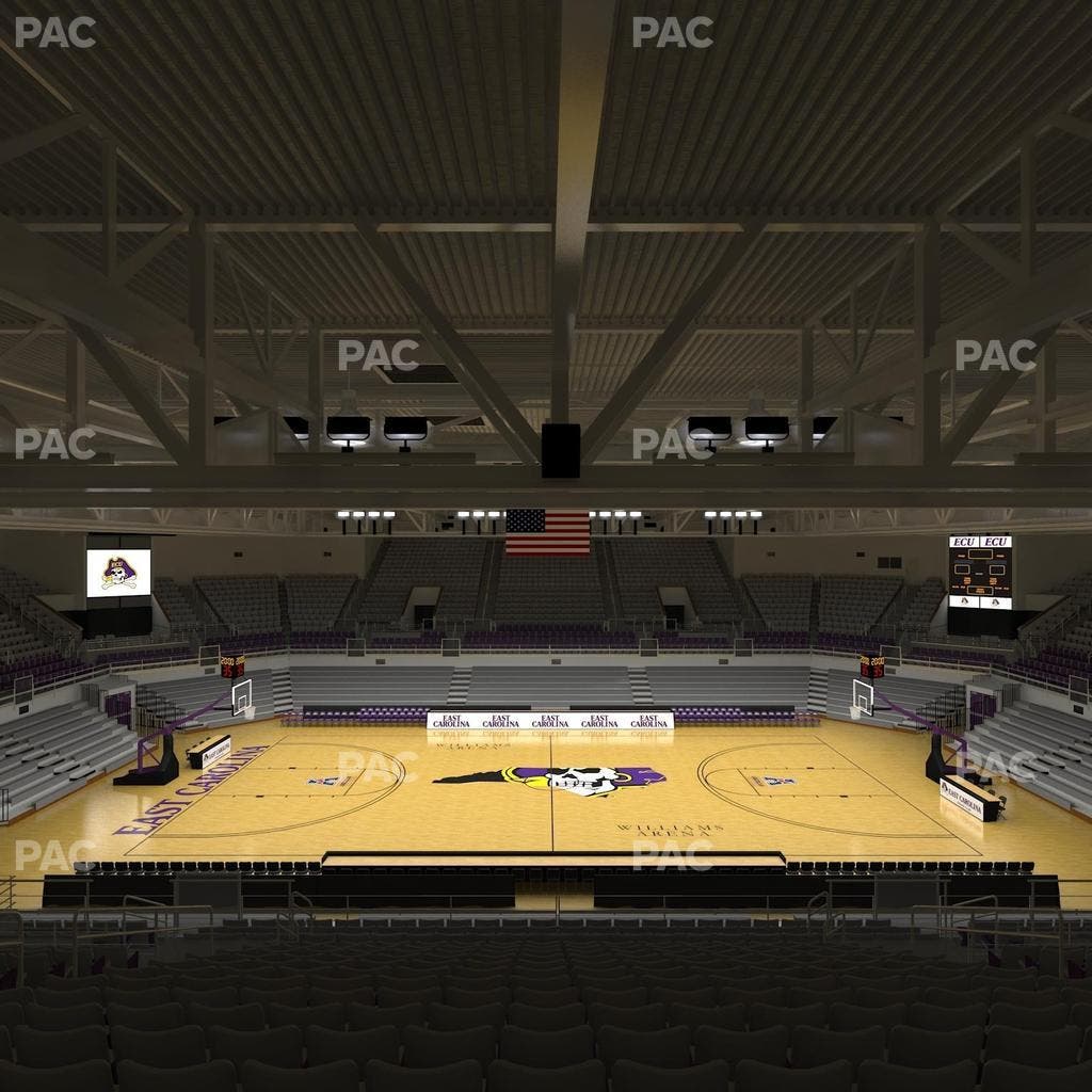 Williams Arena at Minges Coliseum - Section 207 Seat View