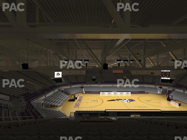 Williams Arena at Minges Coliseum - Section 208 Seat View