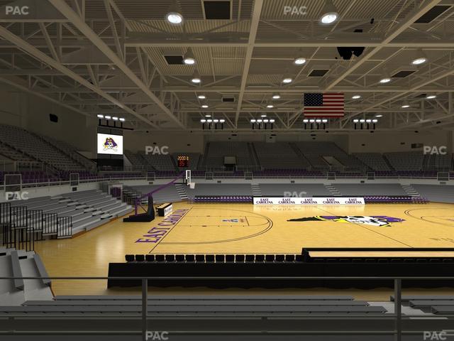 Williams Arena at Minges Coliseum - Section 208 Seat View Williams Arena at Minges Coliseum - Section 208 Seat View