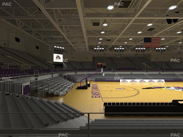 Williams Arena at Minges Coliseum - Section 209 Seat View Williams Arena at Minges Coliseum - Section 209 Seat View