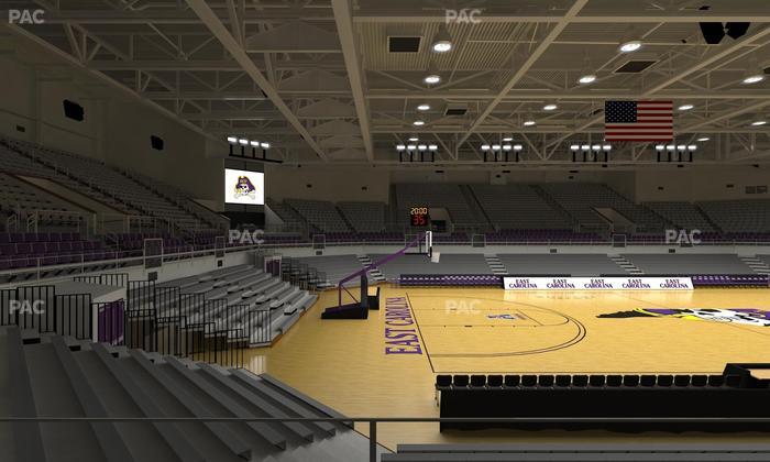 Williams Arena at Minges Coliseum - Section 209 Seat View
