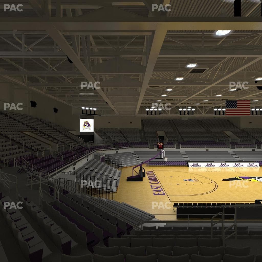 Williams Arena at Minges Coliseum - Section 209 Seat View