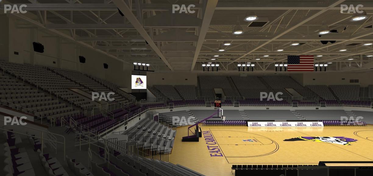 Williams Arena at Minges Coliseum - Section 209 Seat View
